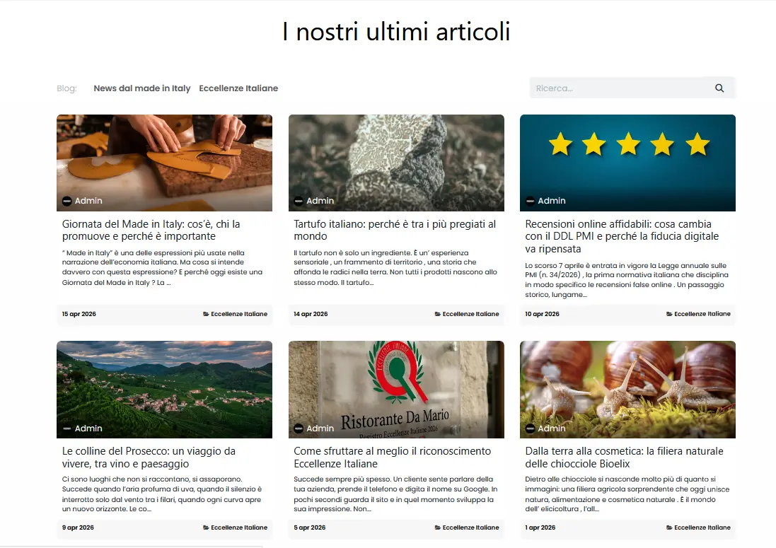 attività editoriale blog eccellenze italiane