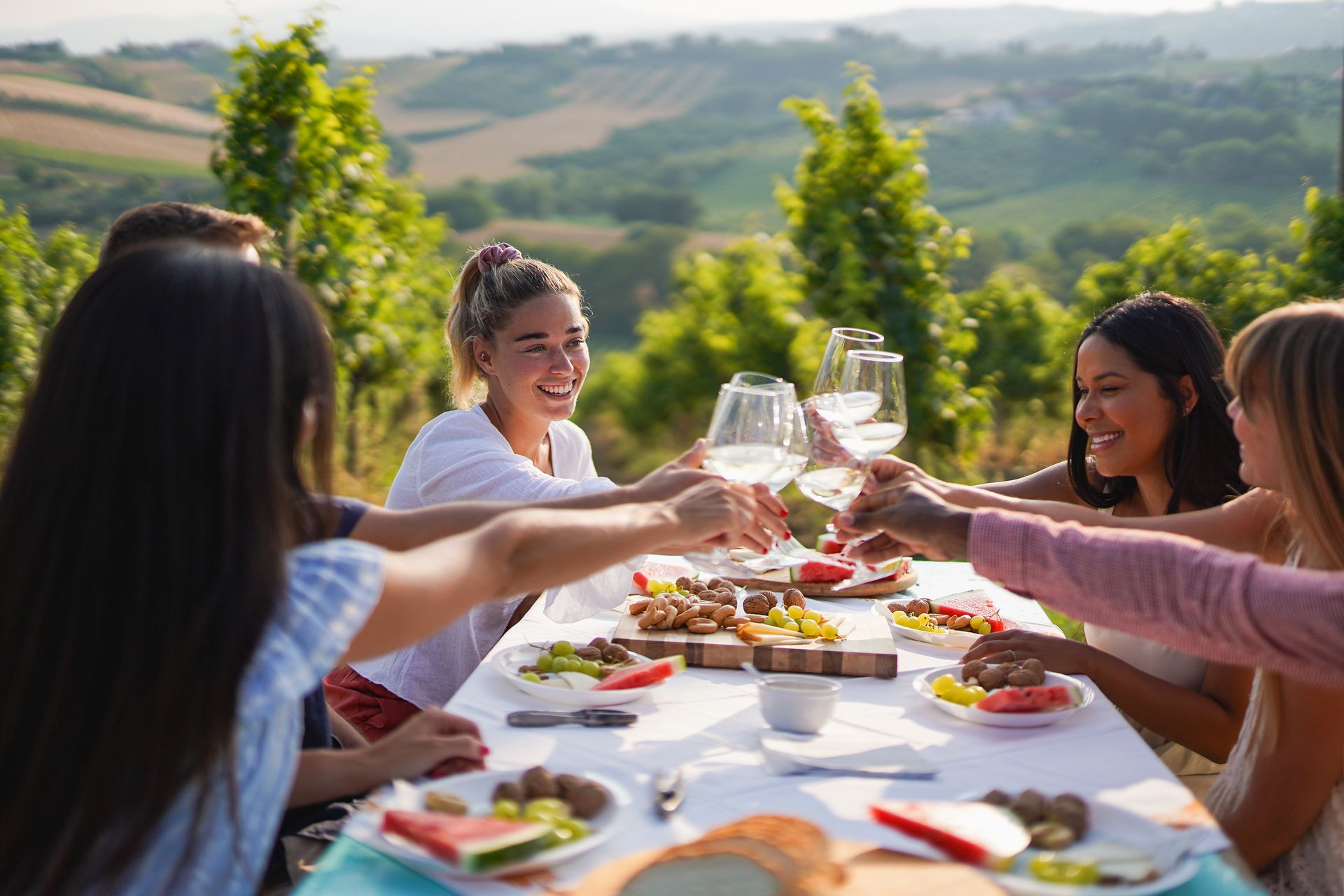 pranzo agriturismo italiano slow food