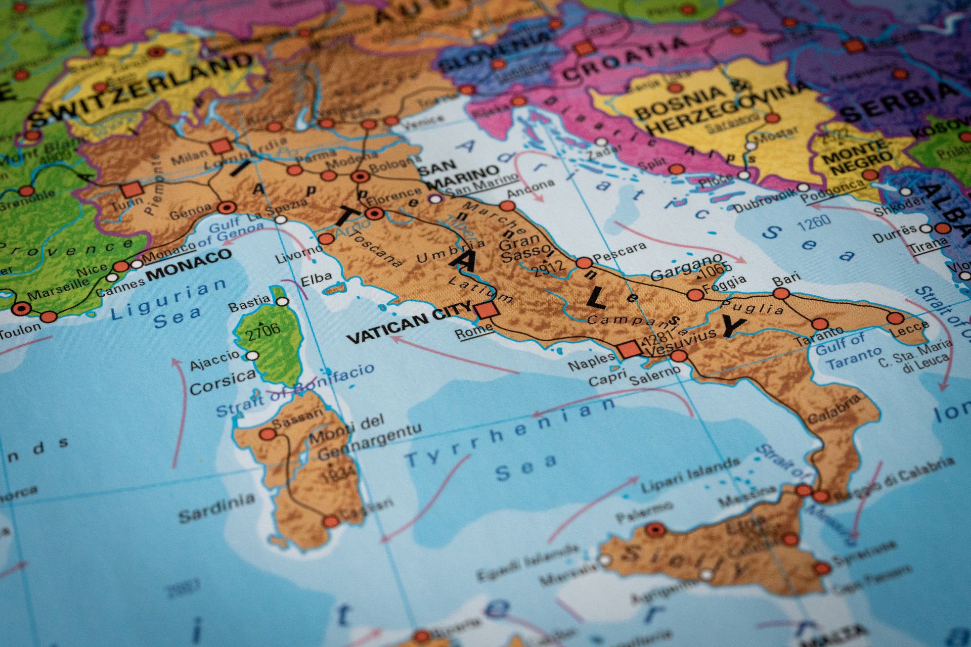 italia cartina radicamento territoriale