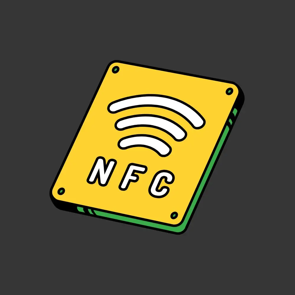 NFC in Vetrofania Lavabile